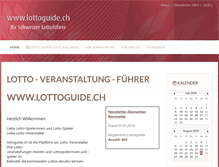 Tablet Screenshot of lottoguide.ch